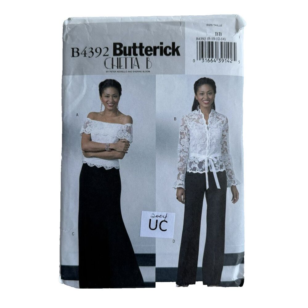 Butterick 4392 Petite Tops Skirt & Pants Sewing Pattern Lace Formal Sz 8-14 UC